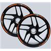 Generico DualColorStampe Adesivi cerchi moto compatibili con BMW R 1200 GS R 1250 GS F 650 GS G 310 GS F 750 GS stickers 17'' - 19'' pollici per bordo ruote Moto 19''17'' striscia D0112 (ARANCIONE 35)