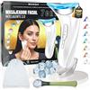 NOBLESUR Massaggiatore facciale Premium 7 modalità + Ice Roller viso + Borsa per il trasporto | Radiofrequenza facciale | Temperatura 45°C | Anti-invecchiamento, Lifting e riaffermazione della pelle