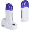 Mimdixy Scaldacera Elettrico Per Depilazione, Scaldacera Elettrico Roll On 100g Con Base Riscaldante Dispositivo Scaldacera Per Donna Uomo Corpo, Gamba, Viso, Ascella (Sedile singolo standard europeo)
