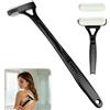 NAVESO Applicatore di Lozione per la Schiena, 46.5cm Applicatore Lozione Schiena, Applicatore per Crema Schiena con 2 Testine Intercambiabili & Manico Pieghevole, Applicatore per Crema Solare, Lozione