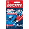 Loctite - Colla liquida trasparente speciale per plastica Super Glue-3 - 1 x tubo da 2 g + penna 4 ml