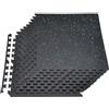 VEVOR Set Tappetino Puzzle Protettivo per Pavimento da Palestra 24 pezzi 610 x 610 x10 mm, Tappetini in Schiuma EVA ad Incastro con Puntini Blu da Ginnastica Palestra Ufficio Casa Allenamento