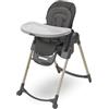Maxi-Cosi Minla Seggiolone Pappa Evolutivo, 0 - 14 Anni, portata 60 kg, Seggiolone pappa Bimbi, 6 Funzioni, Reclinabile 5 Posizioni, 9 Posizioni Altezza, Poggiapiedi Regolabile Beyond Graphite