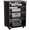 MSFE Mobile HIFI Supporto HIFI a 5 livelli Moderno Armadio Audio HiFi Rack Altezza regolabile Supporto per Giradischi Mobile DVD Con porte in vetro con serratura Per Soggiorno, Sala Teatro, Centro Intratte