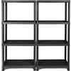 Ondis24 Scaffalatura 60 x 30 x 138 (H) cm, 12 pollici, in plastica, antracite, portata massima 100 kg, confezione doppia