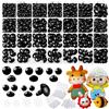 MUOTRRTE 1000 occhielli di sicurezza da 6 a 14 mm, per animali all'uncinetto, in plastica, occhi di sicurezza e naso per uncinetto con rondella, occhi per bambole per amigurumi, giocattoli di peluche