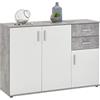AVANTI TRENDSTORE - Sarre - Bellissimo comò rustico in 3 colori e varie miusure. A 3 ante battenti e 2 cassetti. Dimensioni LAP ca. 120x83x35 cm