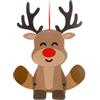 Genérico Natale in feltro,Decorazione natalizia in feltro - Figure decorative per porte e finestre del pupazzo di neve | Ornamento natalizio fatto a mano con ciondoli per bambini