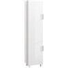 HOMCOM Colonna Bagno Salvaspazio Moderna 40x30x167.5 cm Bianco Lucido