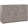 Sarmog Madia due ante quattro cassetti Beton Cemento 136x41x h86 cm