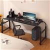 Generic Tavolino da Divano per Pc，sopra Il Tavolo da Letto Tavolo Servitore Regolabile Tavolo Servitore per Letto Tavolino da Lavoro Richiudibile,N(Color:Nero)