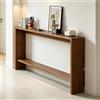 KERIVO Consolle per Divano,Mobile Dietro Divano Salvaspazio,Tavolo Consolle Stretto Da 15 cm,Caffale Portaoggetti Stretto in Legno,Con Ripiani per Soggiorno,Corridoio 100×15×69cm