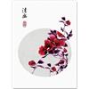 JWJQTLD Stampa su Tela Decorazione della Casa Stampa Dipinti su Tela Wall Art Poster Immagine Soggiorno Fiore Classico in Stile Cinese, 50X70 Cm Senza Cornice