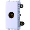 ETTROIT Connettore Presa TV Terminale Femmina Colore Bianco Compatibile Con Vimar Arke