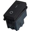 ETTROIT Interruttore 16A Bipolare 0-1 Colore Nero Compatibile Con Vimar Arke