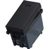 ETTROIT Interruttore 1P 16A Unipolare Colore Nero Compatibile Con Vimar Arke