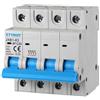 ETTROIT Interruttore magnetotermico automatico 4P 20A 380V 6kA 4 Moduli DIN JX142060