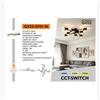 Universo Plafoniera LED da Soffitto 96W 9280lm 8x12W 3000K 4000K 6500K CRI>80 105Â° 220-240V Nera - GX53-SF01-N