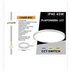 Universo PLAFONIERA LED LAMPADA DA SOFFITO 45W 220-240V 120Â° IP40 2700K/4000K/6500K LV600-N3C