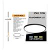 Universo PLAFONIERA LED LAMPADA DA SOFFITTO 18W 220-240V 2700K/4000K/6500K IP40 LV230-N3C