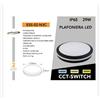 Universo PLAFONIERA LED LAMPADA DA SOFFITTO 20W IP65 - 220-240V - 3000K/6500K - Mod. ESS -02-N3C
