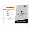 Universo PLAFONIERA LED LAMPADA DA SOFFITTO E27- IP20 - 110-240V Mod. PN-14