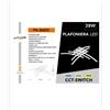 Universo PLAFONIERA LED LAMPADA DA SOFFITTO UNIVERSO - 38W - IP20 - 180Â° - 220-240 - Mod. PN-36B3C