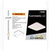 Universo PLAFONIERA LED LAMPADA DA SOFFITTO UNIVERSO 18W- IP20 - 180° - 220-240V - Mod. C63-S-3C