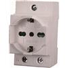 ETTROIT JXDA-05 Presa Schuko - Bipasso 16A 220Vac da quadro attacco DIN 2,5 Moduli