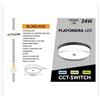 Universo PLAFONIERA LED LAMPADA DA SOFFITTO UNIVERSO 24W 200-240Â° 120Â° IP44 BL300-N3C