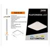 Universo PLAFONIERA LED LAMPADA DA SOFFITTO UNIVERSO 24W 220-240V 180Â° IP20 3000K/6500K C63-G-3C