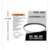 Universo PLAFONIERA LED LAMPADA DA SOFFITTO UNIVERSO 32W - IP40 - 120Â° - 220-240V - Mod. LV400-N3C