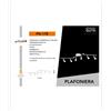Universo PLAFONIERA LED LAMPADA DA SOFFITTO UNIVERSO GU10 - IP20 - 220-240V - Mod. PN-17B