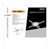 Universo PLAFONIERA LED LAMPADARIO DA PARETE UNIVERSO 45W 220_240V 50/60Hz 240Â° 3000K/4000K/6500K BIANCO/NERO PN-21B3C