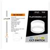 Universo Plafoniera LED Universo 9W IP65 Lampada da Soffitto e Parete 180Â° 100-240V Mod. BL140-B3C