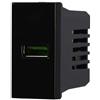 ETTROIT Presa Caricatore USB Type-A compatibile Bticino Axolute 5Vdc 2.1A colore nero Ettroit AN2401