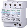 ETTROIT Scaricatore di sovratensione 220V Tipo T2 4 Poli 275V 10kA-20kA Occupa 4 Moduli DIN Ettroit JX5410