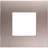 ETTROIT Placca Plastica Serie Venus 2P Colore Bronzo Compatibile Con Vimar Arke
