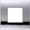 ETTROIT Placca Plastica Serie Venus 2P Colore Cromato Lucido Compatibile Con Vimar Arke
