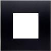 ETTROIT Placca Plastica Serie Venus 2P Colore Nero Compatibile Con Vimar Arke
