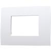 ETTROIT Placca Plastica Serie Venus 3P Colore Bianco Compatibile Con Vimar Arke