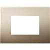 ETTROIT Placca Plastica Serie Venus 3P Colore Oro Compatibile Con Vimar Arke
