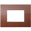 ETTROIT Placca Plastica Serie Venus 3P Colore Radica Compatibile Con Vimar Arke