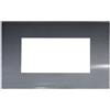 ETTROIT Placca Plastica Serie Venus 4P Colore Acciaio Scuro Compatibile Con Vimar Arke
