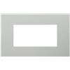 ETTROIT Placca Plastica Serie Venus 4P Colore Sabbia Compatibile Con Vimar Arke