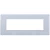 ETTROIT Placca Plastica Serie Venus 7P Colore Bianco Compatibile Con Vimar Arke