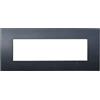 ETTROIT Placca Plastica Serie Venus 7P Colore Nero Compatibile Con Vimar Arke