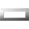 ETTROIT Placca Plastica Serie Venus 7P Colore Titanio Compatibile Con Vimar Arke