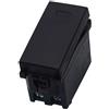 ETTROIT Pulsante 1P 16A Unipolare Colore Nero Compatibile Con Vimar Arke