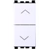 ETTROIT Pulsante Doppio Saliscendi 1P+1P 10A Colore Bianco Compatibile Con Vimar Arke